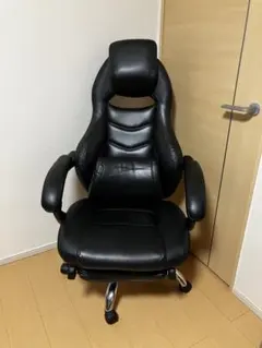 ニトリ ワークチェア リカルド PUブレスレザー ブラック - メルカリ