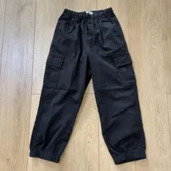 グローバルワーク　黒 カーゴパンツ 120cm