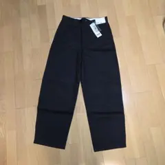 ユニクロU ワイドフィットチノ ブラック ウエスト76cm