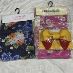 ☆値下げ☆浴衣2点　作り帯1点　セット