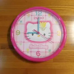 ハローキティ 非売品 掛け時計 2000年モデル ピンク