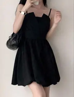 SHEIN 黒 ミニワンピース
