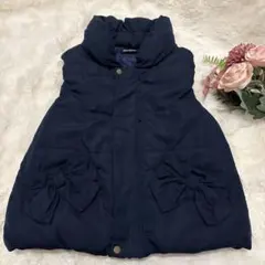 moujonjon ムージョンジョン 中綿ベスト ネイビー110cm