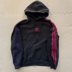 Adidas アディダス センター刺繍 スウェットパーカー L