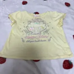 mezzo piano イエロー フリル袖 Tシャツ 90cm