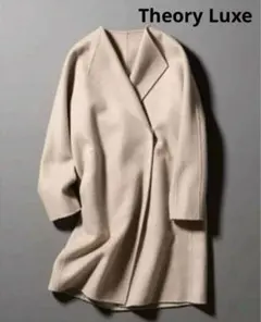 美品✨セオリー　ダブルフェイス　カシミヤ　ラップコート　共布ベルト　ピンク　S 美品✨セオリー ダブルフェイス カシミヤ ラップコート 共布