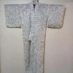 単衣 洗える着物 絽 水色 花柄 小紋 M寸 sh0164 - メルカリ