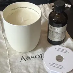 【新品未使用】Aesop アロマキャンドル プトレミー＆ポストプードロップス