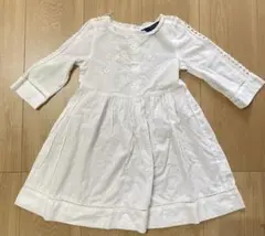 ポロ ラルフローレン 白花刺繍ワンピース 4T サイズ100-110