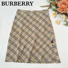 バーバリーブルーレーベル ノバチェック スカート ストレッチ 38