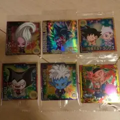 ドラゴンボールウエハースシール　6枚セット