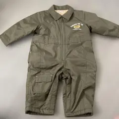 virite de ja オリーブグリーンロンパース