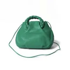 【極美品】ＨＥＲＥＵ　ヘリュー　ボンボンバッグ　ラフィア HEREU／ヘリュー】ボンボンバッグラフィア