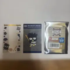 タイトーくじ　侍ジャパン×サンリオ　G賞　クリアカードセット　バッドばつ丸