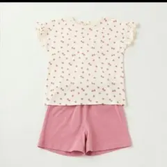 パジャマセット ホワイト・ピンク