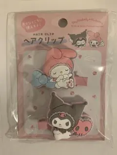 マイメロとクロミのヘアクリップ