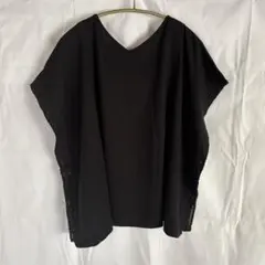 GU 黒　2way 半袖トップス GUドルマンスリーブカットソー