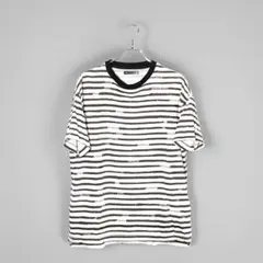 マインデニム Letter Border T-SH ボーダー 半袖Tシャツのサムネイル