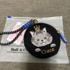 ボールアンドチェーンChacott 猫刺繍 ポーチのサムネイル