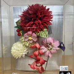 値下【極美品】成人式髪飾り　3本セット　和装　前撮り　着物　振袖