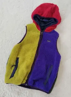 デニムダンガリー　マルチカラーボアベスト　１６０cm