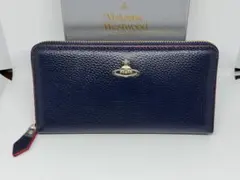 【新品未使用】Vivienne Westwood ネイビー 長財布