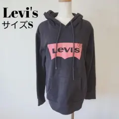 Levi's リーバイス フード付きパーカー 黒 S ロゴ A0808のサムネイル