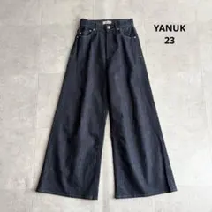 極美品✨近年 YANUK ワイドフレアデニム ワンウォッシュ OWI 23