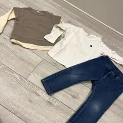 男の子　まとめ売り　保育園着　公園着　ロンT カットソー　レギンス　デニム