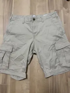 90s GAP カーゴショートパンツ ベージュ 32 ハーフパンツ