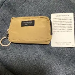 STANDARD SUPPLY コインケース キーリング付き ベージュ
