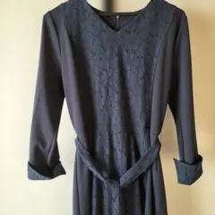 新品未使用　DHCダークネイビーレース Vネック ワンピース