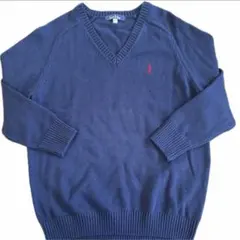 EASTBOY イーストボーイ Vネック スクールセーター ネイビー L