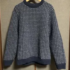 L.L.Bean バーズアイ ニット ネイビー