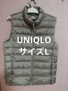 お値下げ美品ユニクロULTRA LIGHT DOWN グレー ダウンベスト L