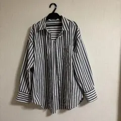 GU ストライプ柄 長袖シャツ