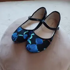 coen フラットシューズ 花柄刺繍 ストラップのサムネイル