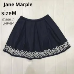 Jane Marple ジェーンマープル ウール 裾レース ミニスカート M