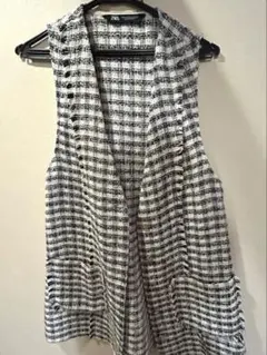 ZARA ツイード　ベストジャケット