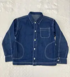 デニム ボタンアップ 長袖シャツ