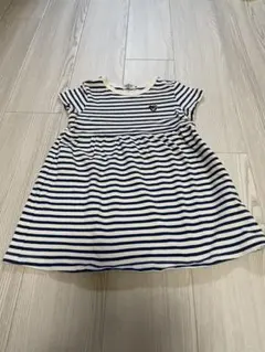 ダブルB ボーダーワンピース　90cm