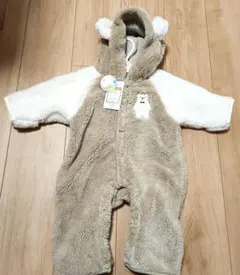 【新品未使用】クマ耳付きバギーオール 50-70cmまで対応