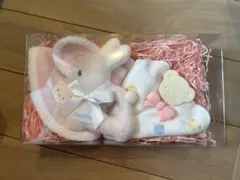 familiar うさぎ型ぬいぐるみとタオルセット