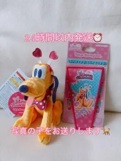 お顔厳選/ディズニー パルパル プルート ぬいぐるみバッチ・ワッペンアクセサリー