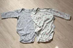 UNIQLO ミッキーとSNOOPY柄　長袖ロンパース２枚セット　80サイズ