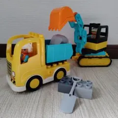 【duplo デュプロ】 10931 トラックとショベルカー 建設車両セット