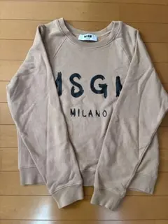 MSGM ブラウン　ベージュ スウェット　トレーナー