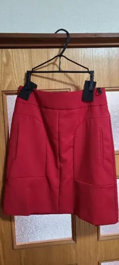 赤 タイトスカート サイズ9