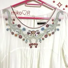 ショコラフィネローブ　chocol raffine robe チュニック　綿