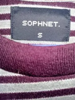 SOPHNET. ボーダー長袖カットソー Sサイズのサムネイル